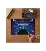 Küçük Prens Sözleri Tasarımı 240 parça Ahşap Puzzle Ahşap Kutuda MP01936
