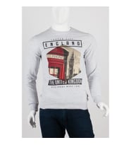 İngiltere Unisex Pamuklu Slim Fit Sweatshirt Small (Karışık)