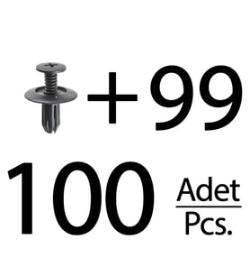 Honda için Çamurluk Etek Klipsi- 100 Adet