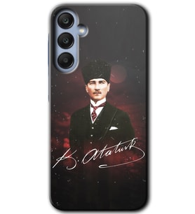 Galaxy A35 Kılıf HD Desen Baskılı Kılıf - Kemal Atatürk