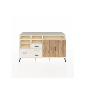 Kronos Konsol 7 Raflı 4 Çekmeceli 2 Kapaklı 176x59x99 Aytaşı-Çam/Aytaşı