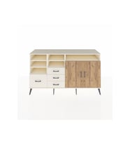 Kronos Konsol 7 Raflı 4 Çekmeceli 2 Kapaklı 176x59x99 Aytaşı-Çam/Aytaşı