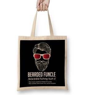 Funny Bear-ly Functioning Without You Bear Pun Bez Çanta Uzun Saplı