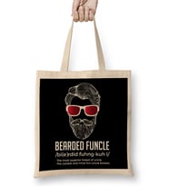 Funny Bear-ly Functioning Without You Bear Pun Bez Çanta Uzun Saplı