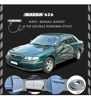 Mazda 626 Oto Araç Kapı Koruma Fitili 5metre Parlak Gri Renk