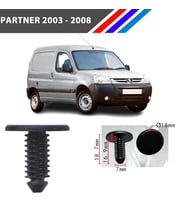 Peugeot Davlumbaz Klipsi 25 Adetli Paket