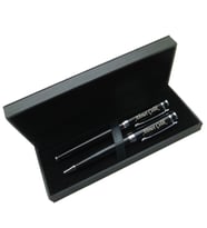 Signator® M490 Siyah Krom Kalem Seti - Roller Kalem + Tükenmez Kalem  İsme Özel Kalem  Hediyelik Kalem (Karışık)