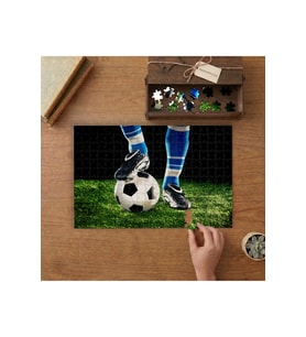 Futbol Topu Tasarımı 240 parça Ahşap Puzzle Ahşap Kutuda MP00803