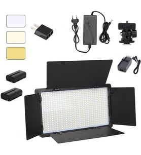 600 Led Pro Led-600 Youtube Video Işık Panelli Kamera Işığı Batarya Şarj Dahil çift renkli 3200-5600K