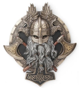 WISE Veronese Serisi-Wise Mitoloji & Tarih-VIKING IKIZ BALTA VALHALLA DUVAR-23*5*27 CM.