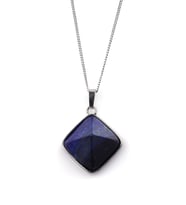 Lapis Lazuli Doğal Taş Piramit Model Kolye