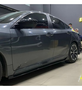 Honda Civic Fc5 Gc400 Yan Marşpiyel Seti Mat Siyah Plastik