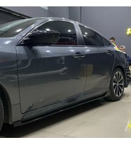 Honda Civic Fc5 Gc400 Yan Marşpiyel Seti Mat Siyah Plastik