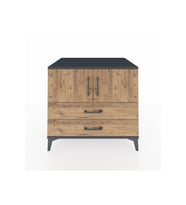 Kronos Şifonyer 2 Raflı 2 Çekmeceli 2 Kapaklı 88x59x80 Antrasit-Çam