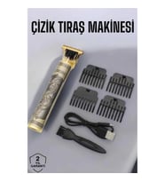 Mey İthalat® Profesyonel Şarjlı Saç ve Sakal Şekillendirici Çizik Tıraş Makinesi