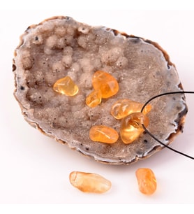 Delikli Sitrin Taşı - Küçük Boy