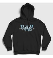 Presmono Unisex Siyah Logo V3 Westworld Kapüşonlu Sweatshirt 224177tt