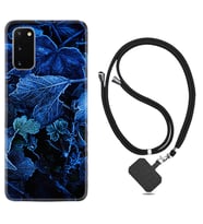 Samsung A02S A03S A10 A12 A13 A21S A22 Kılıf Boyun Askılı Silikon Blue Foid 1628