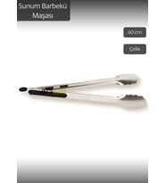 Sunum Maşası Barbekü Maşası Mangal Maşa Çelik Salata Maşası 40 cm
