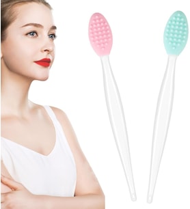 Silikon dudak fırçalayın fırça dudak Scrubber aracı dudak Exfoliator fırça peeling dudak fırçalama aracı koyu dudaklar için
