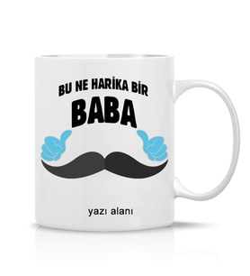 Babalara Özel Harika Baba Yazılı Hediye Çay Kahve Kupa Bardak-baba7