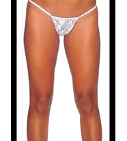 Fantezia Night Beyaz Dantelli Tanga TM1165