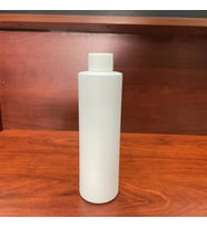 200 cc Silindir Mat Sert PE Şişe - Beyaz Kapaklı- 200ml Beyaz PE Şişe x 10 Adet