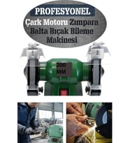 Alman Turbo-3000 Çark Motoru Zimpara Balta Bıçak Bileme Makinesi Tas Motoru Taslama 200 Mm