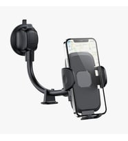Telefon Tutucu Ayarlanabilir Vakum Kilitli Cam ve Torpidoya Takılabilen Tutucu (Siyah)