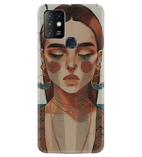INFINIX Hot 10 Kılıf Resimli Silikon Kılıf Woman Maniplatiun 1362