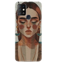 INFINIX Hot 10 Kılıf Resimli Silikon Kılıf Woman Maniplatiun 1362
