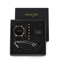 DEEPWELL Erkek Kol Saati Çakmak Tesbih Bileklik Seti dw254