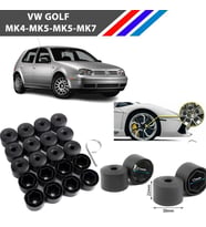 Otozet - VW Golf Bijon Civata Kapağı Siyah Renk 20 Adetli Set 17mm 1K06011739B9