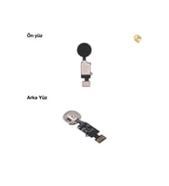 Uyumlu iPhone 8 Plus Home Tuşu - Siyah Orta Tuş Ana Ekran Butonu Parmak izi butonu açma-kapama butonu açma-kapama tuşu yan güç tuşu power tuşu home tu