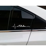 Soul Yan Cam Sticker Oto Kapı Çıkartma Tuning oto 20 cm x 7 cm yazı 256