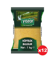 Yazar Köftelik Bulgur 1 Kg. x 12 Adet