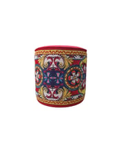 Dekoratif Desenli 40*40 Yuvarlak Puf