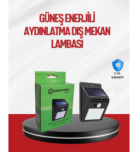 Kablo Gerektirmeyen Güneş Enerjili Dış Mekan Işık – Bahçe Ve Koridor Aydınlatması