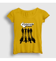 Presmono Kadın Sarı Gang Film Otomatik Portakal A Clockwork Orange T-Shirt 242473tt (Sarı)
