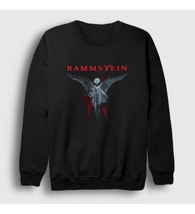 Presmono Unisex Siyah Angel Rammstein Sweatshirt 104960tt