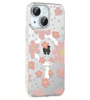 Joko Apple iPhone 14 Floral Magsafe Kapak - Pembe
