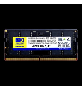 Twinmos Tmd516gb4800s40, 16gb, Ddr5, 4800mhz, Cl40, 1.1v Notebook Ram