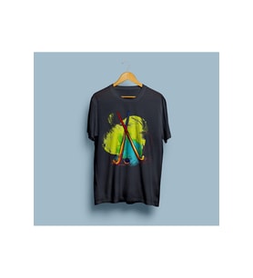 Oversize Hockey Stick Tasarım Unisex T-shirt