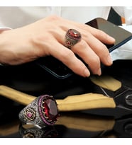 Topaz Taşlı 925 Ayar Gümüş Yüzük