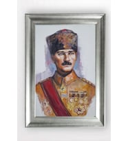 Gümüş Çerçeveli Atatürk Tablo cv1238