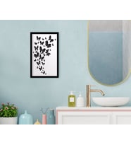 BK Home Banyo Dekoratif Ahşap Siyah Çerçeveli Tablo-7