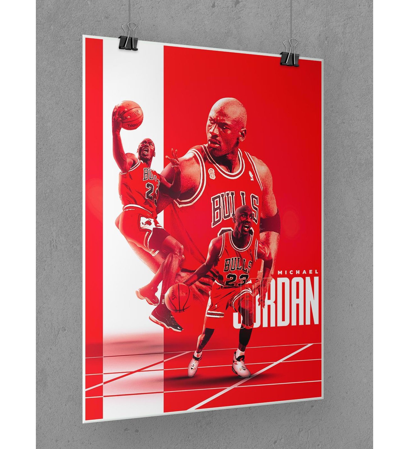 Michael Jordan Poster 45x60cm NBA Basketbol Afiş - Kalın Poster