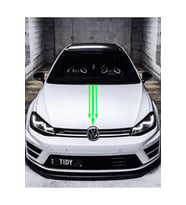 Oto Kaput Sticker Ok Ucu 3'Lü Yeşil 12*60 Cm
