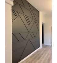 Boyanabilir Beyaz Düz Duvar Çıtası Dekoratif 4 cm x 240 cm 4 Adet (Karışık)