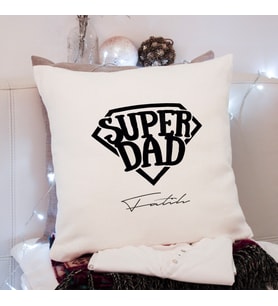 Süper Baba (Super Dad) Tasarımlı Yastık Kişiye Özel